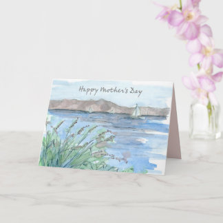 Carte Happy Mother's Day Sailing Mountain Lake Adventure