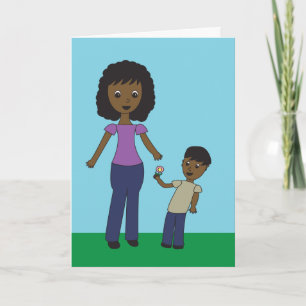 Carte Happy Mothers Day Son African American Personalize