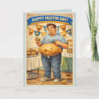 Carte Happy Muffin Day Greeting Card