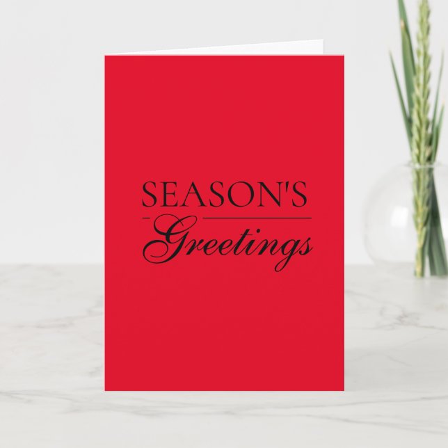 Carte Happy New Year Merry Christmas Holiday Season (Devant)