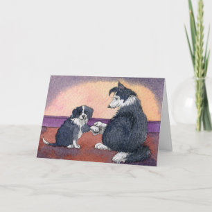Carte Happy Nurses Day chien et chiot CARD