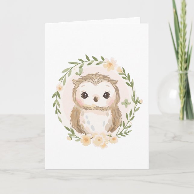 Carte Happy Owl (Devant)