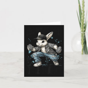 Carte Happy Pâques Bruh Funny Lapin Lapin Pâques Enfants