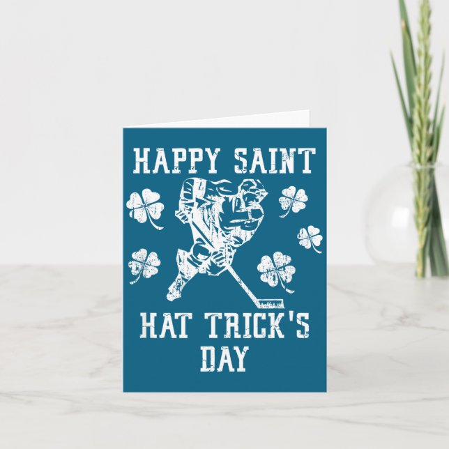 Carte Happy Saint Hat Trick's Day St Patricks Day Funny  (Devant)