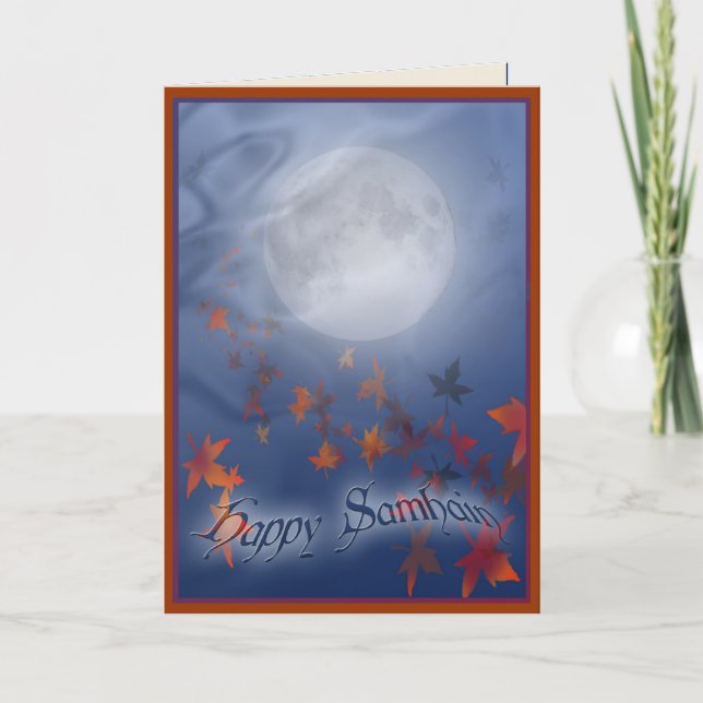 Carte Happy Samhain Moon & Veil (Devant)