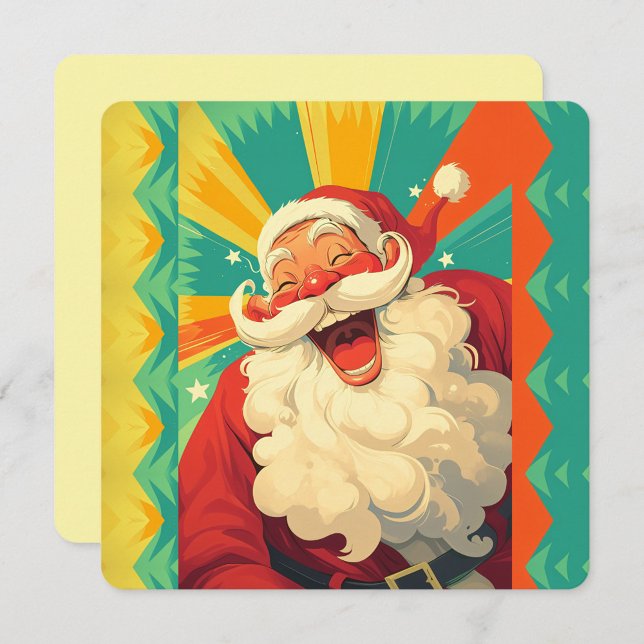 Carte Happy Santa Claus  (Fun Santa Claus Postcard!)
