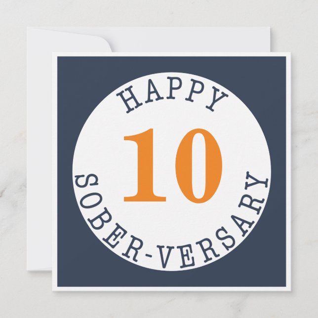 Carte Happy Sober-versary (Devant)