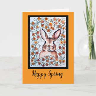 Carte Happy Spring Bunny