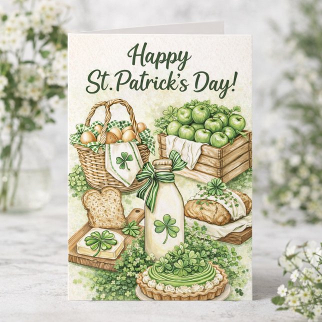 Carte Happy St. Patrick's Day Card | Irish Blessing (Créateur téléchargé)