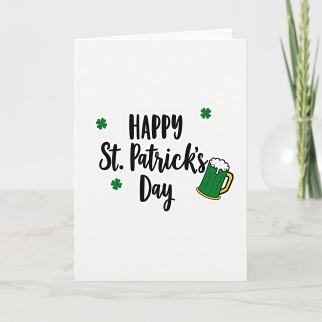 Carte Happy St Patricks Day Fun Card (Devant)