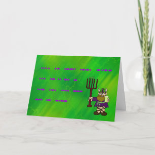 Carte Happy St Urho Day Morse Code Greeting Card