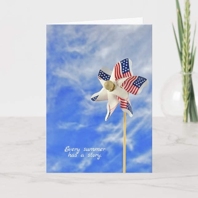 Carte Happy Summer pinwheels (Devant)