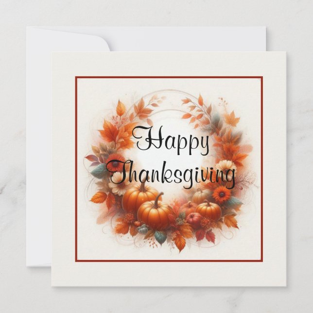 Carte Happy Thanksgiving (Devant)