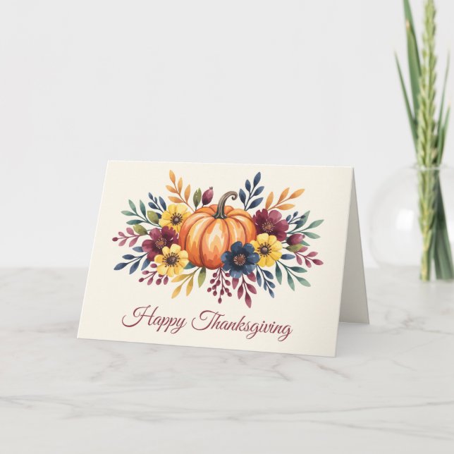 Carte Happy Thanksgiving (Devant)
