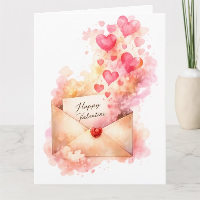 Carte Happy Valentine Romantic Love (Devant)