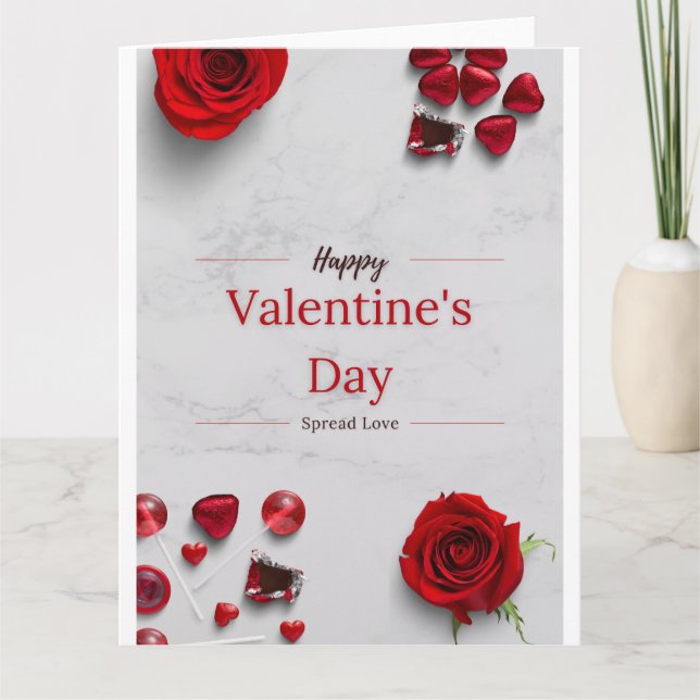 Carte Happy Valentine's Day (Devant)