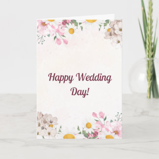 Carte Happy Wedding Day 