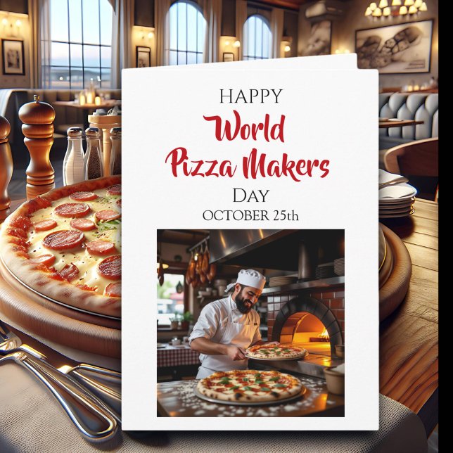 Carte Happy World Pizza Makers Day  | October 25th (Créateur téléchargé)