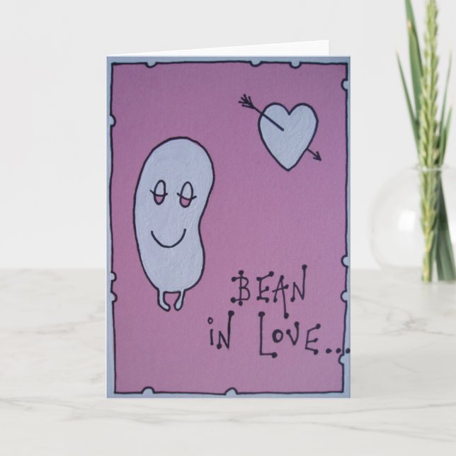 Carte haricot dans l'amour (Devant)