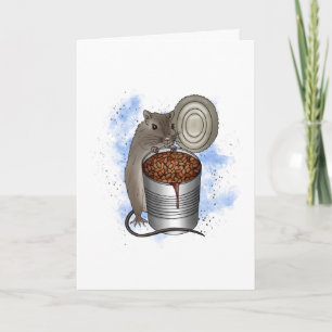 Carte Haricots de rat et de pain Anniversaire