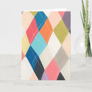 Carte Harlequin Hopscotch - Motif Jacquard