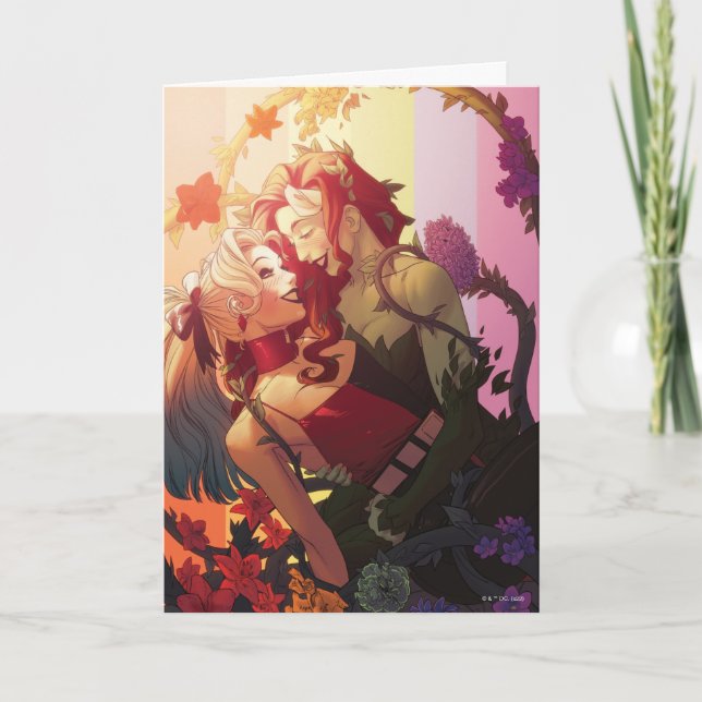 Carte Harley Quinn & Poison Ivy Pride Couverture comique (Devant)