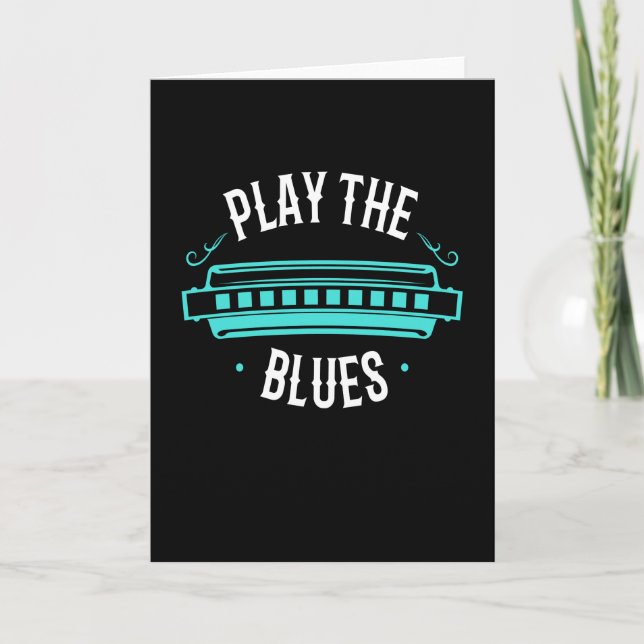 Carte Harmonica Play The Blues Instrument (Devant)