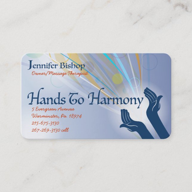Carte Harmony pour Jenny B (Devant)