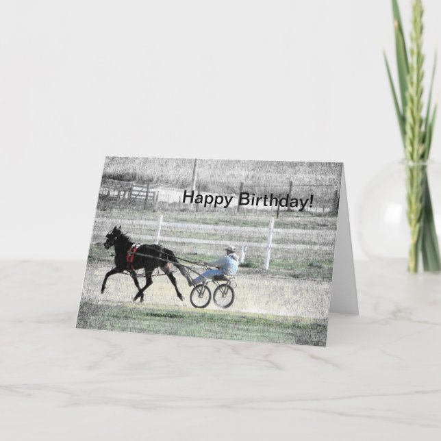 Carte Harnais Racing, Anniversaire (Devant)