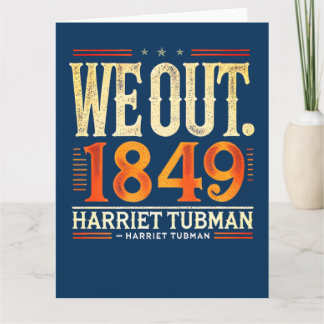 Carte Harriet Tubman We Out 1849 Histoire de l'Amérique