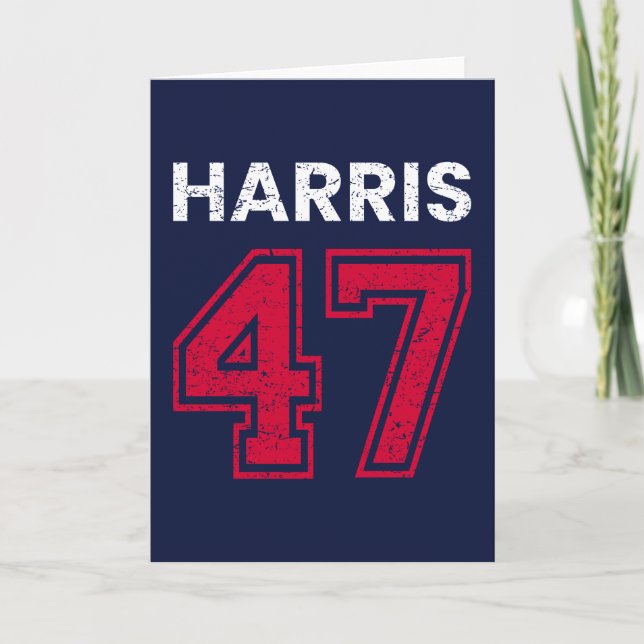 Carte Harris 47 I - Kamala Harris Pour Président (Devant)