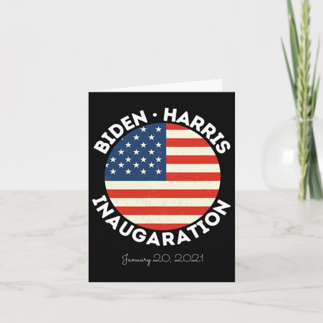 Carte Harris Inauguration 20 janvier 2021 Retro Democr (Devant)