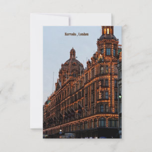 Carte Harrods, Londres