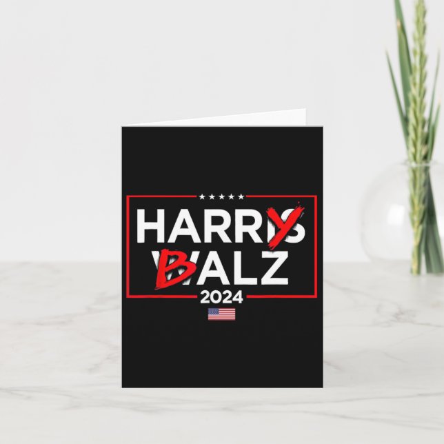 Carte Harry Bheimer Harris 24 Kamala Harris Pour Préside (Devant)