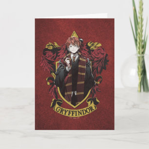 Carte HARRY POTTER™   Anime Ron Weasley House Crest