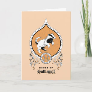Carte HARRY POTTER™   Delicate Sketch HUFFLEPUFF™ Crest
