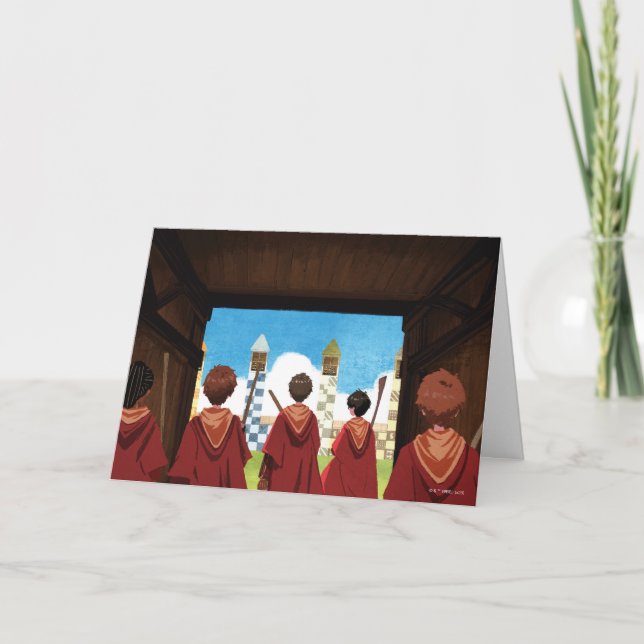 Carte HARRY POTTER™ & GRYFFINDOR™ QUIDDITCH™ Team (Devant)