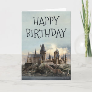 Carte Harry Potter Hogwarts Castle Joyeux anniversaire