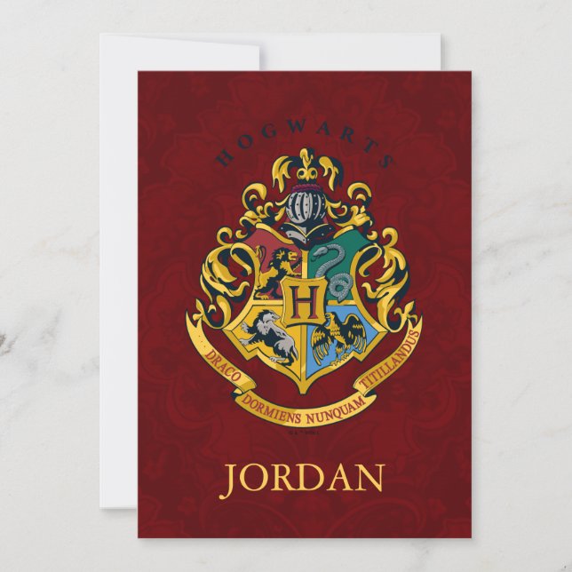 Carte Harry Potter | Hogwarts Crest - Full (Devant)
