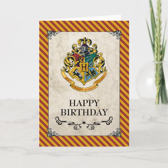 Carte Harry Potter Hogwarts Joyeux Anniversaire Zazzle Ca
