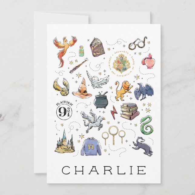 Carte HARRY POTTER™ Icons Flat Card (Devant)