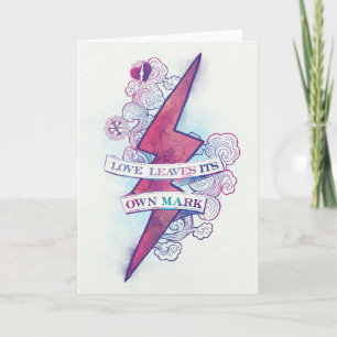 Carte Harry Potter Spell   Love Feuilles son propre Mark