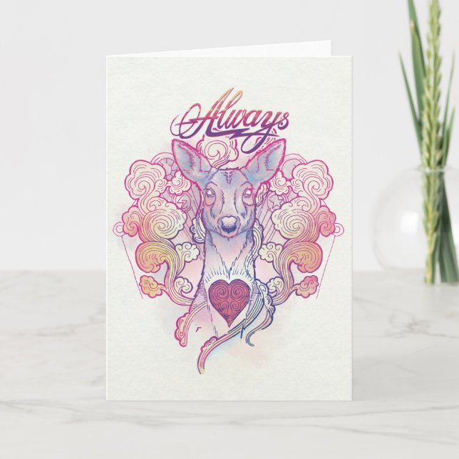 Carte Harry Potter Spell | "Toujours" Doe Patronus (Devant)