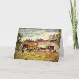 Carte Hassam - Fin de la ligne Trolley, Oak Park, IL