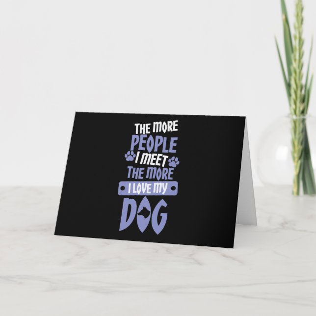 Carte Hasse Menschen, Liebe Hunde (Devant)