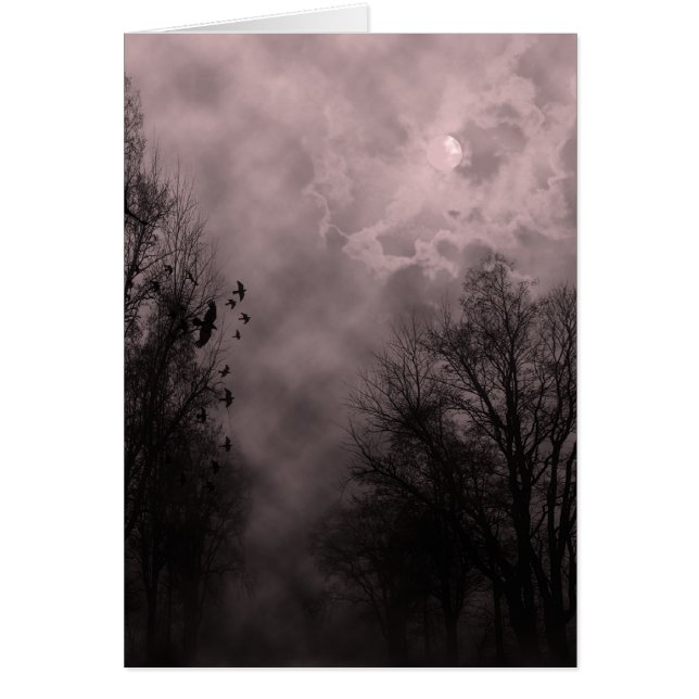 Carte Haunween Sky Red Mist (Devant)