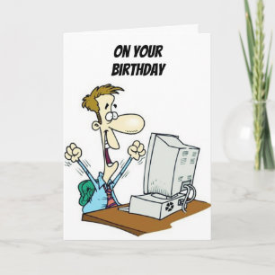 CARTE ****HAUTE TECHNOLOGIE*** SOUHAITS D'ANNIVERSAIRE