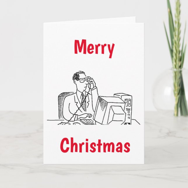 CARTE ****HAUTE TECHNOLOGIE**** SOUHAITS DE NOËL (Devant)