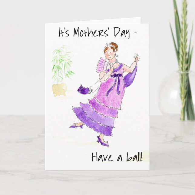 Carte "Have a Ball' Mother's Day Greeting Card (Devant)