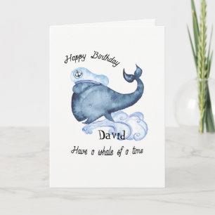 Carte Have a Whale of a Time Birthday Card